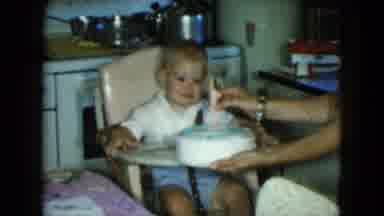 Cleveland Ohio (1951): The Child's Mother Takes The Candle And Gives The Cake To