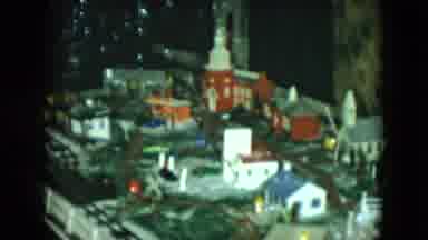 Cleveland Ohio (1951): A Model Of A City With A Church Government Buildings Homes