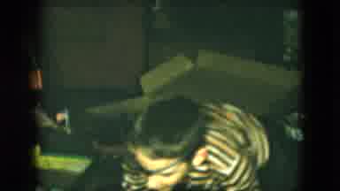 Cleveland Ohio (1951): Boy Wearing Eye Patch Plays With Toy Cars On Floor