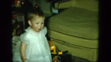 Cleveland Ohio (1951): The Baby Was Walking To Her Brother And She Is So Cute
