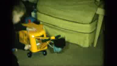 Cleveland Ohio (1951): Kid Plays In The Home Room With Very Interesting Toy With