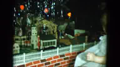 Cleveland Ohio (1951): The Baby Looking The Toy Train Running On The Place