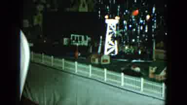 Cleveland Ohio (1951): A Railroad Race Set Sitting On A Table During Holiday