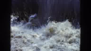 Cleveland Ohio (1951): The End Of A Small Waterfall With High Rapids And Harsh