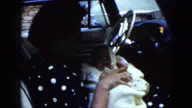 Cleveland Ohio (1951): A Lady Holding A Newborn Baby In The Front Seat Of Car