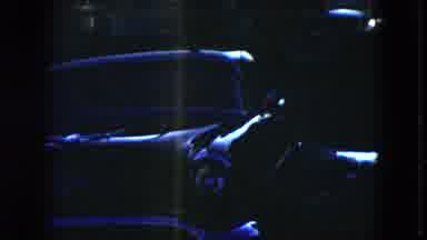 Cleveland Ohio (1951): A Night Scene Of Parked Car And A Weird Light