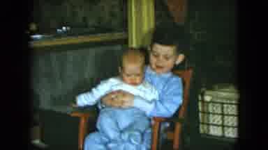 Cleveland Ohio (1951): Family Video Has A Boy Holding A Baby And Then The Boy