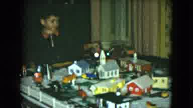 Cleveland Ohio (1951): A Little Boy Is Playing Game With His Toys