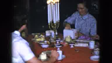 Cleveland Ohio (1951): The Persons Are Having Dinner In The Dining Table