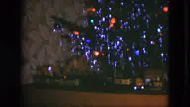 Cleveland Ohio (1951): Vintage Home Video Of A Train Set In Front Of A Christmas
