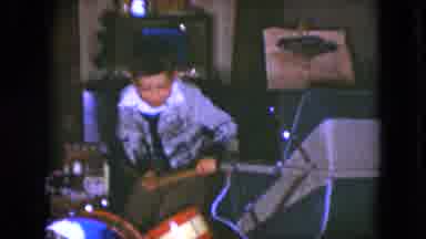 Cleveland Ohio (1951): A Boy Is Playing The Drums And The Girl Is Dancing