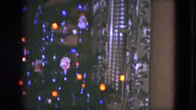 Cleveland Ohio (1951): Christmas Tree With Santa Claus Decorations And Lights