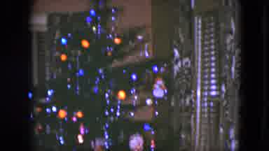 Cleveland Ohio (1951): Christmas Tree Decorated In Lights