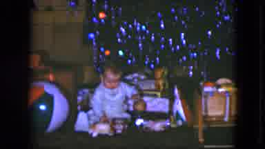 Cleveland Ohio (1951): The Little Child Is Playing In The Party Is Christmas