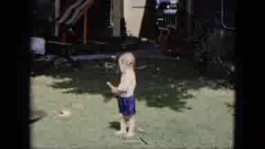 Cleveland Ohio (1951): The Child Playing With Water Holes