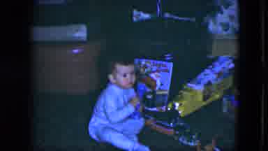 Cleveland Ohio (1951): The Children Is Playing With The Toys And Listening The