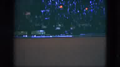 Cleveland Ohio (1951): Detailed Model Train Slowly Running On Its Tracks Under A