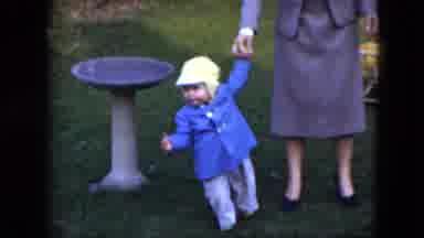 Cleveland Ohio (1951): Boy Dragging Mom