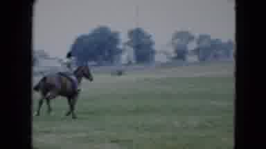 Cleveland Ohio (1951): Woman Practices Horse Riding In A Very Pleasant Place For