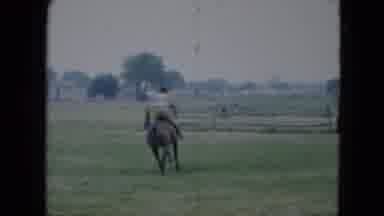 Cleveland Ohio (1951): A Brave Scene Of A Man Riding Fast On A Groundlaw Horse