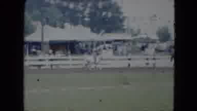 Cleveland Ohio (1951): A Man Riding A Horse In A Horse Race