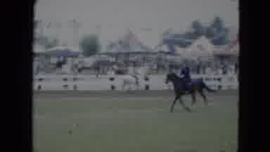 Cleveland Ohio (1951): An Extraordinary Party Of Three Men Riding A Horse