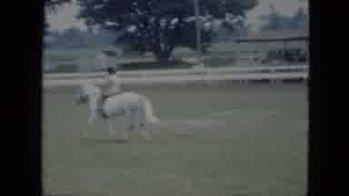 Cleveland Ohio (1951): Woman Practicing Horse Riding In A Specific Place For The