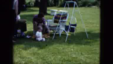 Cleveland Ohio (1951): A Family Spend The Time In The Park The Child Is Enjoy