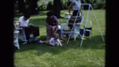 Cleveland Ohio (1951): A Family With A Young Baby Enjoy The Day Outside In The