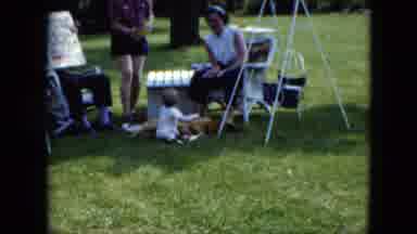 Cleveland Ohio (1951): A Family Spending Some Quality Time Together Outside As A