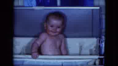 Cleveland Ohio (1951): Chubby Baby In Bathtub