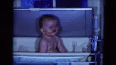 Cleveland Ohio (1951): A View Of A Happy Baby Sitting In A Play Pen