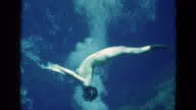 Florida USA (1952): A Lady Swimming Underwater