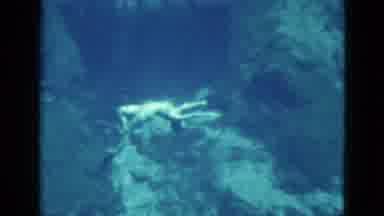 Florida USA (1952): A Lady Swimming Underwater With Fishes