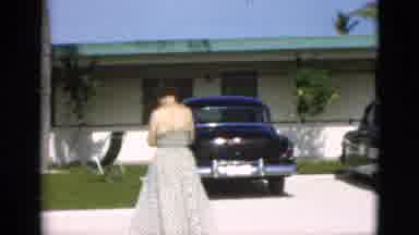 Quebec Canada (1952): Beautiful Flowers And Woman Walking Toward House