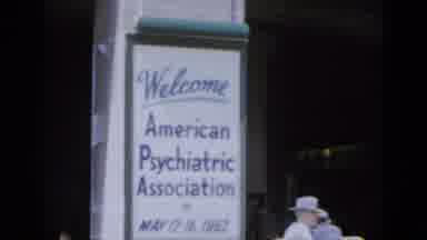 Quebec Canada (1952): Large Sign That Says "Welcome Psychiatric Association May