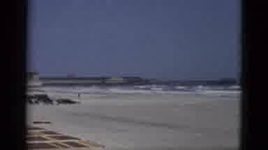 Quebec Canada (1952): Waves From The Ocean Coming To The Sands Of A Empty Sand