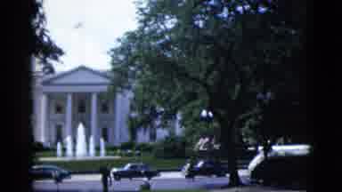 Washington DC USA-1952: View Of The Main Entrance To The White House In