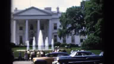 Washington DC USA (1952): View Of A Historic Building With Water Fountain As