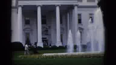 Washington DC USA (1952): The Front Entrance Of The White House Including The