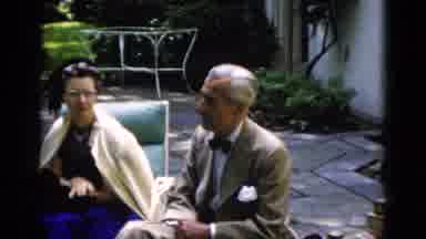 Washington DC USA (1952): Group Of People Chatting Animatedly In Very Wooded