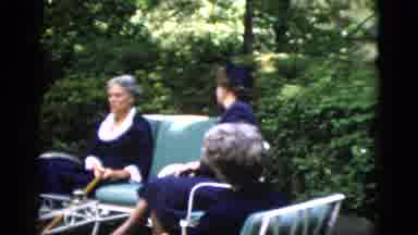 Washington DC USA (1952): A View Of Women Hanging Out In The Backyard