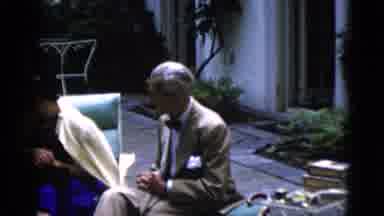 Washington DC USA (1952): Man And Woman Engaging In Conversation Outside In