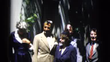Washington DC USA (1952): Group Of Men And Women Standing Outside Appearing To Be