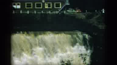 Quebec Canada (1952): Swift Moving Water Or Waterfall After A Flood In The During