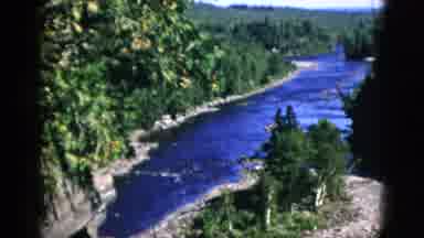 Quebec Canada (1952): A View Of The Forest And The Mountains