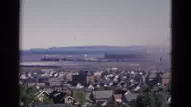 Quebec Canada (1952): View From A Hill Overlooking Houses Buildings Large