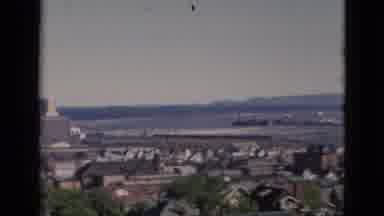 Quebec Canada (1952): Looking Over A Town Panning To The Left