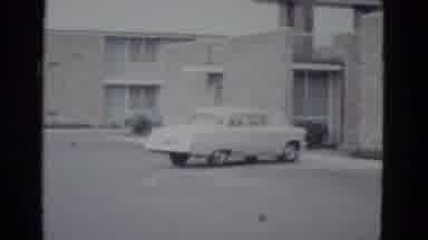 New Orleans USA (1952): A Car Is Parked Near The House And A Girl Is Standing