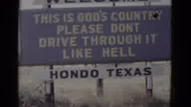 Texas USA (1952): Texas Landmark Is Shown And Then A River Is Also Filmed For